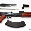 AK-47 Kalashnikov rynnäkkökivääri Denix-replika-ase.