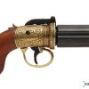 Replika-ase Pepperbox, nallilukkoinen revolveri.